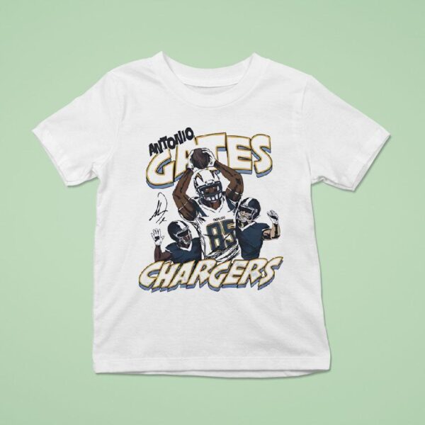 Antonio Gates Los Angeles Chargers Football Cartoon T Shirt