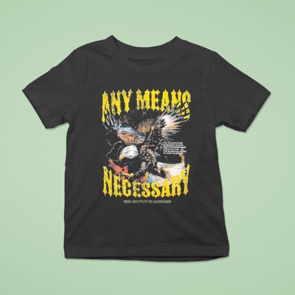 Any Means Necessary Find Comfort In Darkness Depraved Eagle T Shirt
