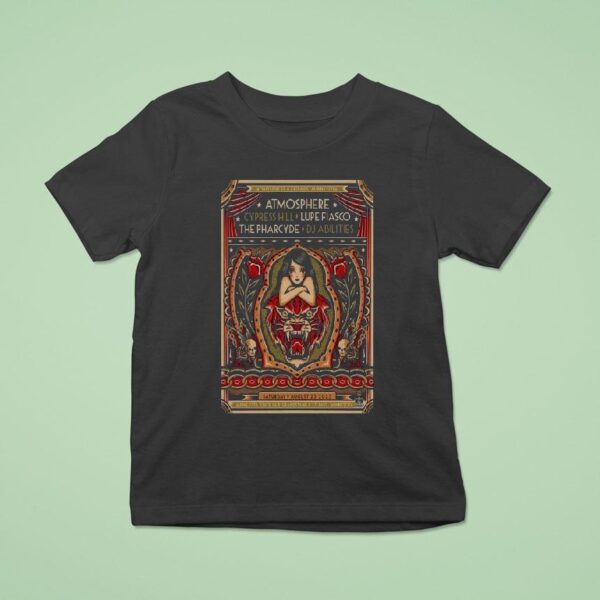 Atmosphere Cypress Hill Lupe Fiasco The Pharcyde Dj Abilities St Paul Minnesota Aug T Shirt
