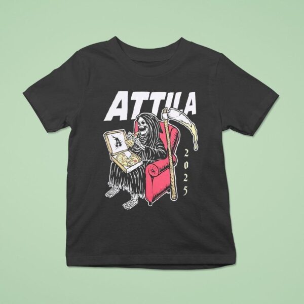 Attila Pizza Grim Reaper Sofa T Shirt