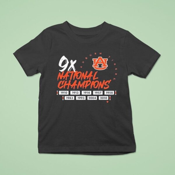 Auburn Tigers X Time National Champions T Shirt