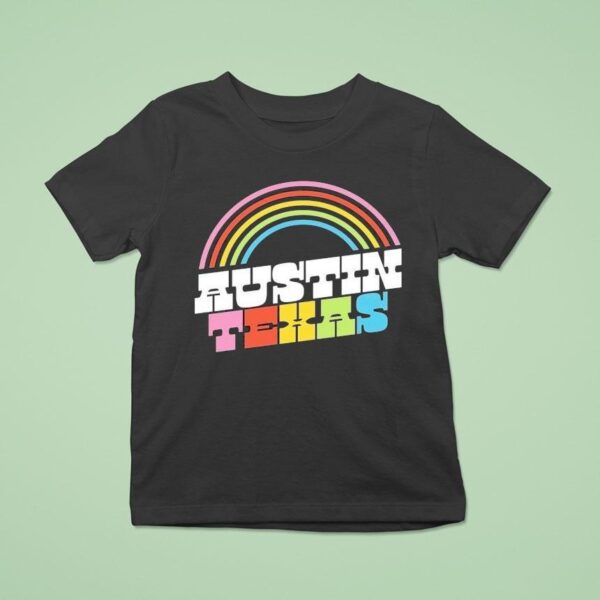 Austin Texas Pride Rainbow T Shirt