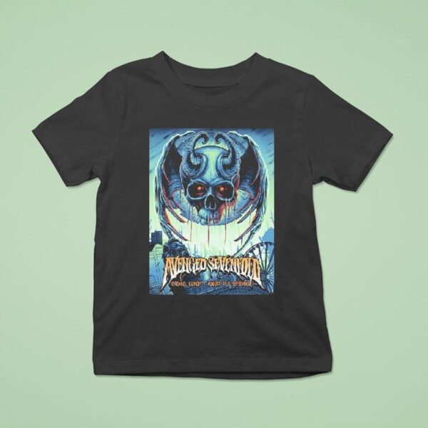 Avenged Sevenfold Concert Chicago Il Soldier Field August And Sept Skull Wings T Shirt