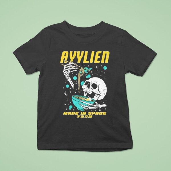 Ayylien Ramen Made In Space Skull T Shirt