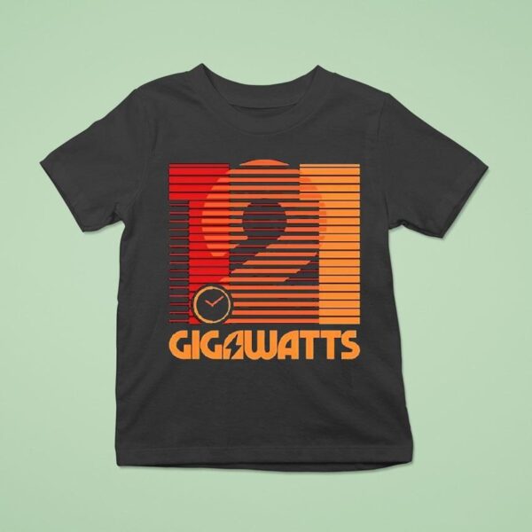 Back To The Future Gigawatts Minimal Design T Shirt