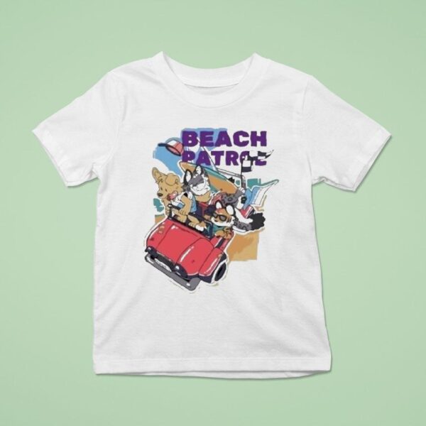 Beach Patrol Dogs Car T Shirt