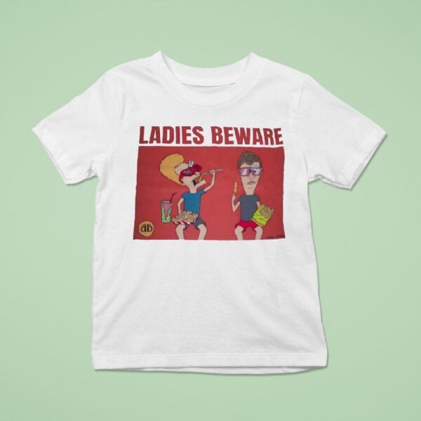 Beavis And Butthead Ladies Beware T Shirt