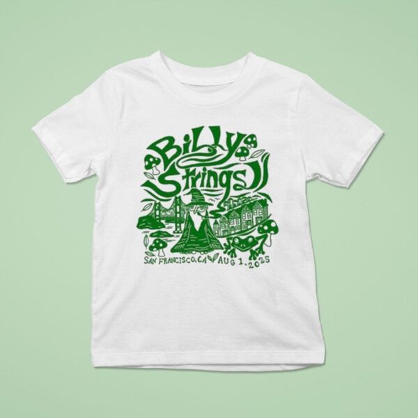 Billy Strings San Francisco Wizard Summer Tour T Shirt