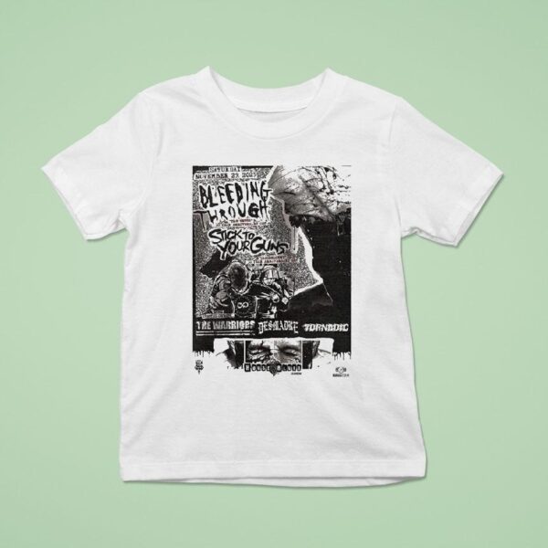 Bleeding Through Stick To Your Guns The Truth Year Anniversary Hardcore Punk T Shirt