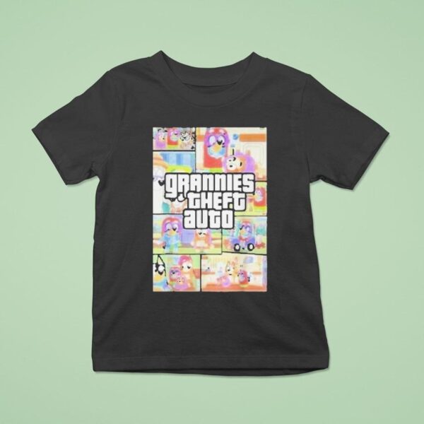 Bluey Grannies Theft Auto Gta T Shirt