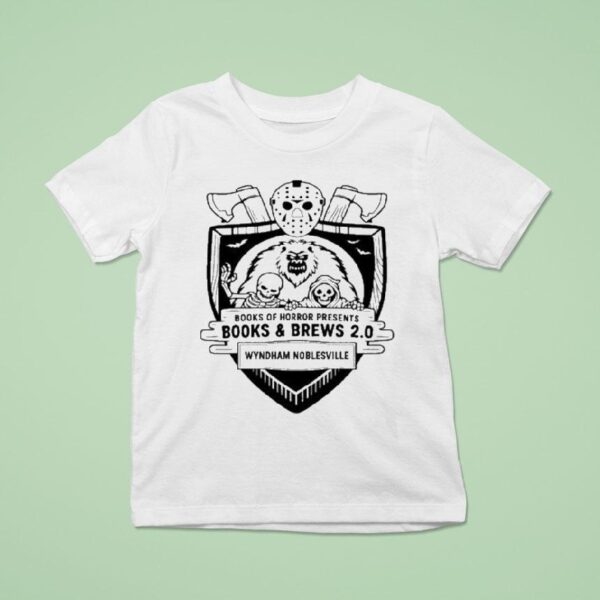 Books Of Horror Presents Books And Brews T Shirt