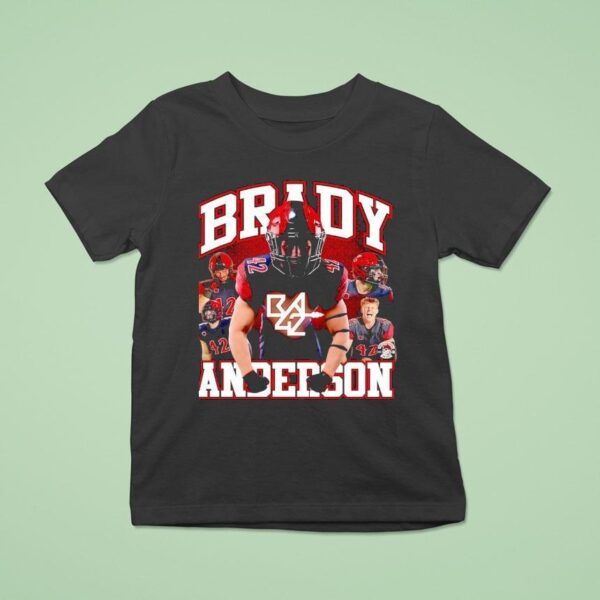 Brady Anderson San Diego State Aztecs Football T Shirt
