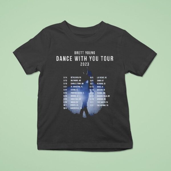 Brett Young Dance With You Tour Dates T Shirt