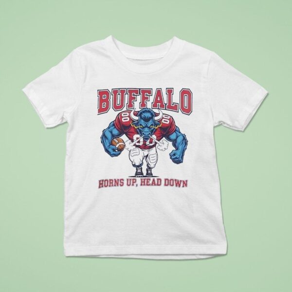 Buffalo Horns Up Head Down Buffalo Bills Football T Shirt