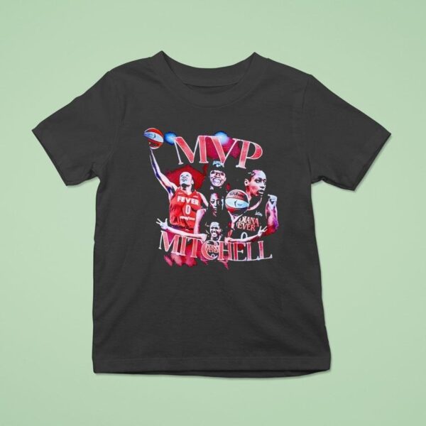 Caitlin Clark Wearing Kelsey Mitchell For Mvp T Shirt