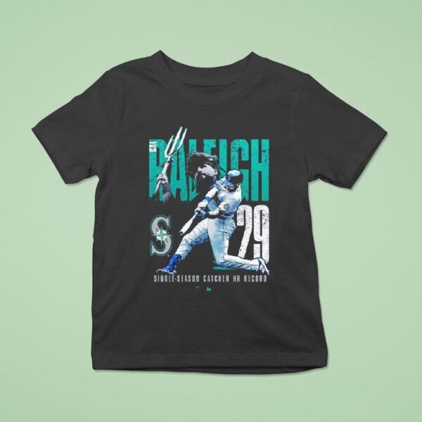 Cal Raleigh Seattle Mariners Single Season Catcher Home Run Record T Shirt