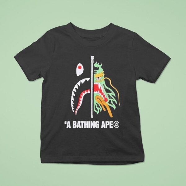 Camo Shark A Bathing Ape T Shirt