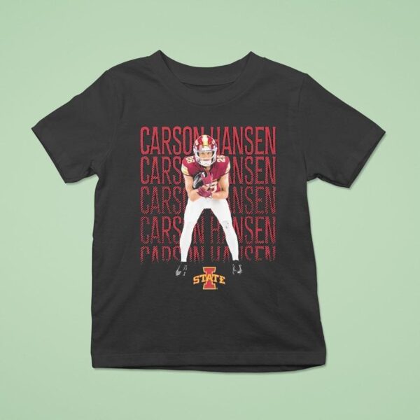 Carson Hansen Iowa State Cyclones Block Name T Shirt