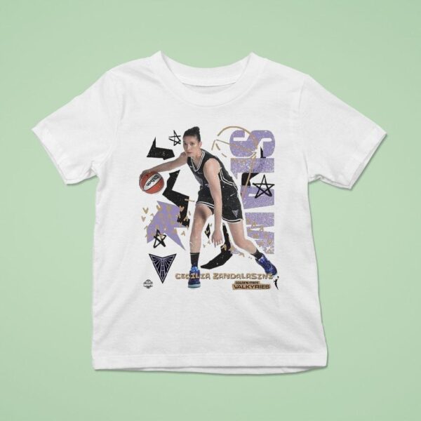 Cecilia Zandalasini Slam Golden State Valkyries Wnbpa T Shirt