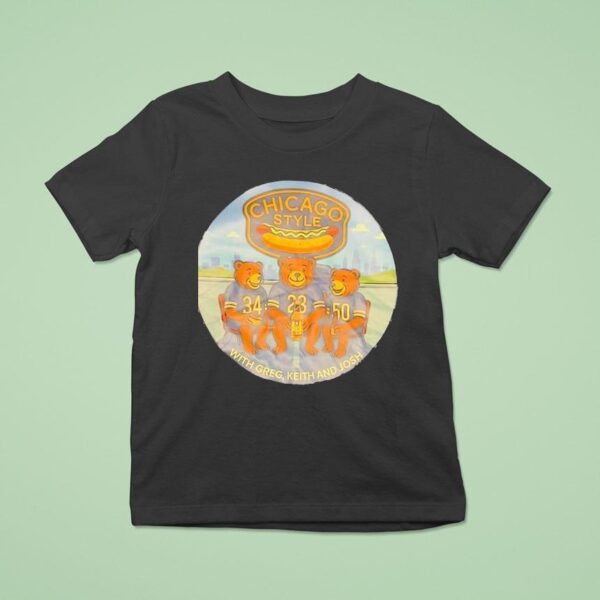 Chicago Bears Style Hot Dog With Greg Keith And Josh T Shirt