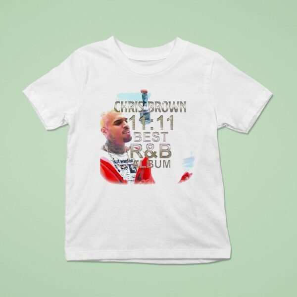 Chris Brown Best Rb Album Gold Glitter Typography T Shirt