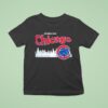 City Skyline Greatings From Chicago Cubs T Shirt