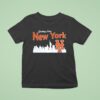 City Skyline Greatings From New York Mets T Shirt