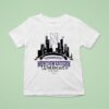 City Skyline Northwestern Wildcats Football Helmet T Shirt
