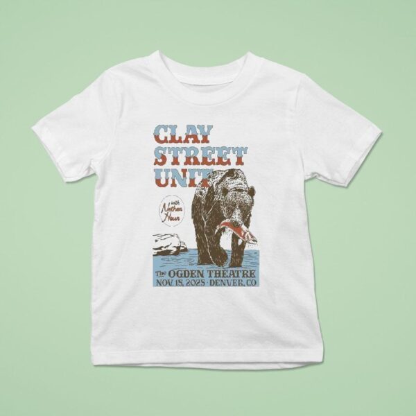 Clay Street Unit The Ogden Theatre November Denver Co Tour T Shirt
