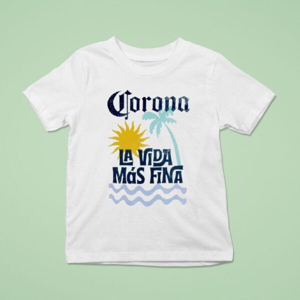 Corona Extra La Vida Mas Fina Beach T Shirt