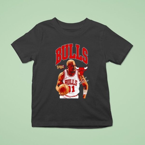 Dennis Rodman Chicago Bulls Basketball Signature T Shirt