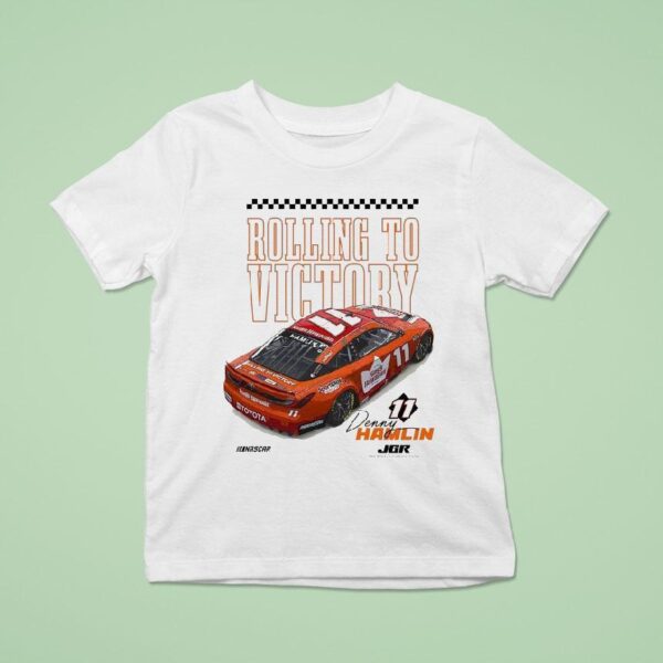 Denny Hamlin Rolling To Victory Nascar T Shirt