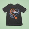 Denver Broncos Nurse Heartbeat Stethoscope T Shirt