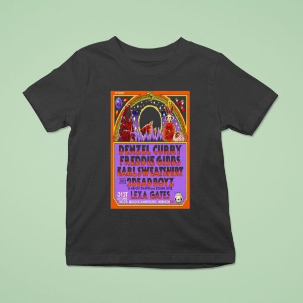 Denzel Curry Oct Red Rocks Amphitheatre Morrison T Shirt