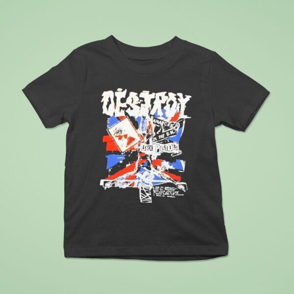 Destroy Anarchy In The Uk Retro T Shirt
