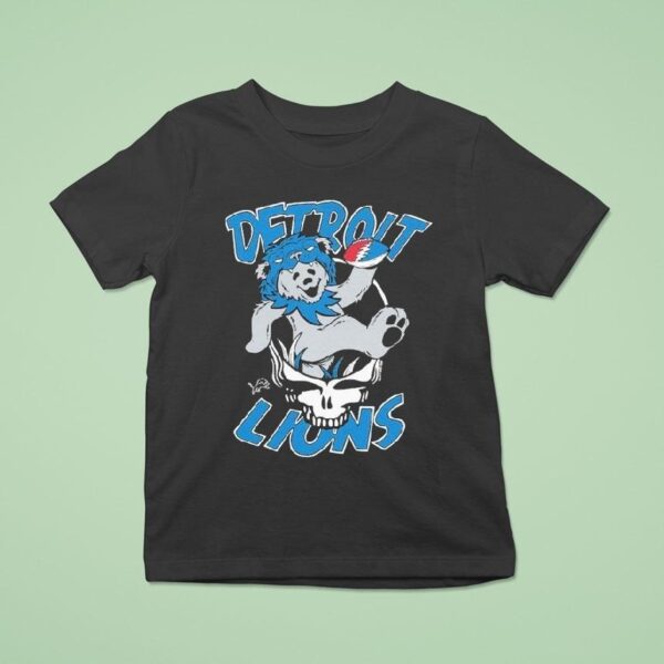 Detroit Lions Nfl X Grateful Dead Bear T Shirt