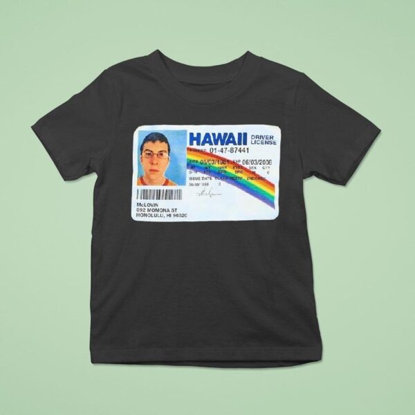 Driver License Mclovin In Superbad T Shirt
