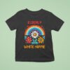 Elderly White Hippie Rainbow T Shirt