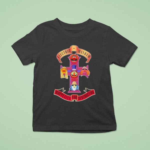 Electric Mayhem Muppetite For Destruction Dr Th Style Guns N Roses T Shirt
