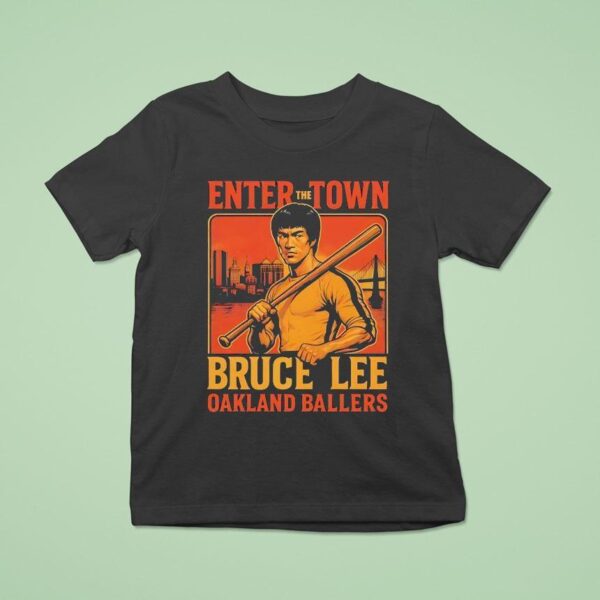 Enter The Town Bruce Lee Oakland Ballers Vintage T Shirt