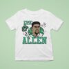 Eric Allen Philadelphia Eagles Football Signature Cartoon T Shirt