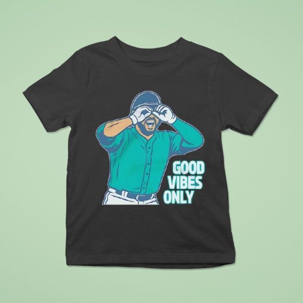 Eugenio Suarez Good Vibes Only Seattle Mariners Baseball T Shirt