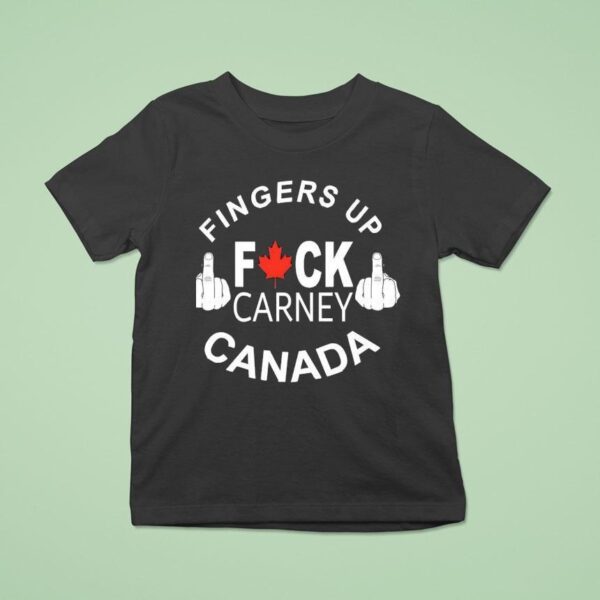 Fingers Up Fck Carney Canada Maple Leaf T Shirt