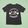 Fingers Up Fuck Carney Canada T Shirt