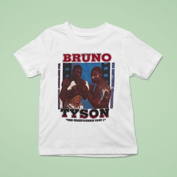 Frank Bruno Vs Mike Tyson Wbc Heavyweight Championship Vintage T Shirt