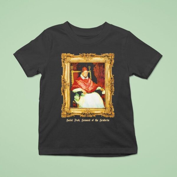 Fred Vasseur Saint Red Servant Of The Scuderia Portrai T Shirt