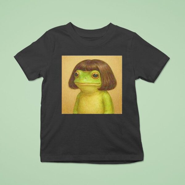 Frog Face With Bob Haircu T Shirt