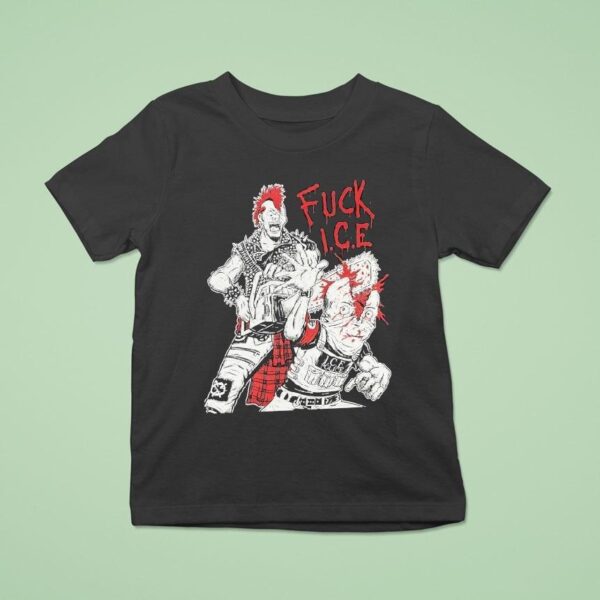 Fuck Ice Ice Police Rock Punk T Shirt