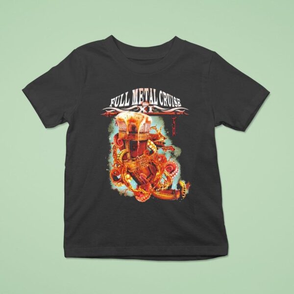 Full Metal Cruise Beer Horn T Shirt