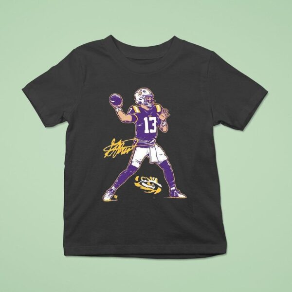 Garrett Nussmeier Superstar Pose Lsu Tigers T Shirt